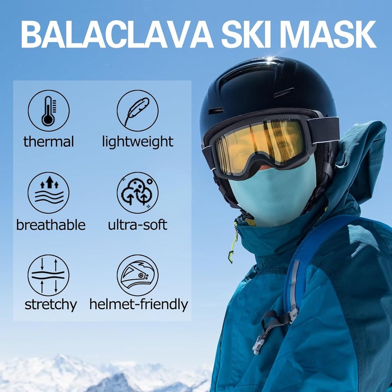 Oliumt Balaclava Ski Mask, Warm, Breathable & Lightweight, Full Coverage Fleece Winter Face Mask for Men & Women - Image 2